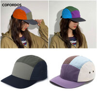 Cofordos 5 Panel Đạt đỉnh, Mũ bóng chày khô nhanh Nylon chống nắng, Màu sắc phù hợp thời trang Mũ Hip Hop mềm thoáng khí Cắm trại