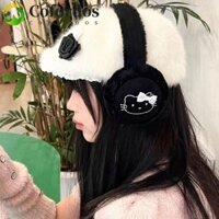 Cofordos Bịt Tai Mùa Đông, Nắp Tai Gấp KT Cat Sang Trọng Bịt Tai, Thoải Mái Giữ Ấm Earflap Mèo Kitty Có Thể Gập Lại Tai Đi Xe