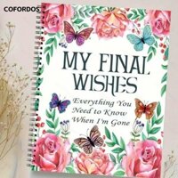 Cofordos Butterfly End of Life Planner, Mọi thứ bạn cần biết khi tôi đi Sổ tay lập kế hoạch kế hoạch kế hoạch kế hoạch di sản, Sách bài tập giảm căng thẳng sáng tạo