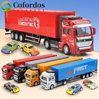 Cofordos Container Vận Chuyển Đồ Chơi Xe Tải, Đồ Chơi Mô Hình Xe Hợp Kim Vận Chuyển Xe Đồ Chơi, Đồ Chơi Trẻ Em Bằng Nhựa Thú Vị Đồ Chơi Giáo Dục