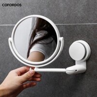 Cofordos Gương Vanity Độ Nét Cao Tự Dính Treo Tường Hút Chân Không Gấp Phụ Kiện Tắm Đồ Trang Điểm