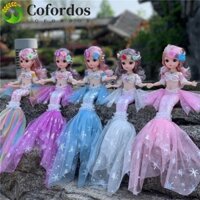Cofordos Hát Nàng Tiên Cá Búp Bê, Hát Di Chuyển Được Nàng Tiên Cá Bjd Búp Bê, Đồ Chơi Trang Điểm Nhiều Màu Sắc Dễ Thương 45cm Nàng Tiên Cá Đuôi Cá Đồ Chơi Tắm Đồ Chơi Trẻ Em