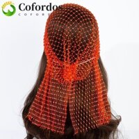 Cofordos Kim Cương Giả Bandana, Khăn Trùm Đầu Turban Bling Fishnet, Thanh Lịch Vintage HeadBand Hip Hop Lưới Đầu Khăn Mũ Unisex