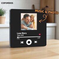 Cofordos Máy Nghe Nhạc, Tích Hợp Máy Nghe Nhạc Album Nhạc Tủ Lạnh Dán, Điều Chỉnh Âm Lượng DIY Album Nhạc Tủ Lạnh Miếng Dán Tủ Lạnh