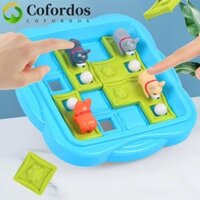 Cofordos Thách thức Trò chơi tư duy Logic, Trò chơi bảng chó con Đồ chơi giáo dục trẻ em, Đồ chơi trẻ em linh hoạt Nhựa Puppy Push Bead Trò chơi xếp hình