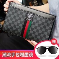 CohnimKevin New genuine leather men's handbag fashion envelope bag hand bag big brand business bag fashion NEFU