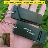 Còi 3 tầng số cứu hộ, còi sos khẩn cấp cắm trại leo núi đi bộ đường dài