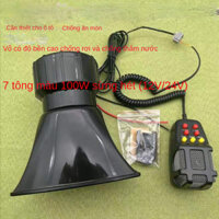 Còi Báo Động 7 Tông Chống Thấm Nước 12v24v100W Megaphone Cho Xe Hơi / Xe Tải