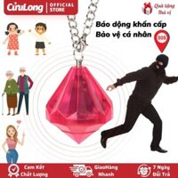 Còi báo động bảo vệ cá nhân cho phụ nữ người già dụng cụ chuông bảo vệ khẩn cấp di động còi hú đèn báo động SOS chống trộm bỏ túi