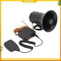 Còi báo động ô tô OUTOP, Phụ kiện xe tải xe máy, còi ô tô đa năng 12V 50W Megaphone Báo động cảnh báo khẩn cấp 3 ổ, Loa cảnh báo ô tô cho xe thuyền
