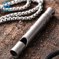 Còi cắm trại VANES1, Di động có dây Còi khẩn cấp, Móc khóa phun cát Công cụ EDC siêu nhẹ Khám phá còi titan