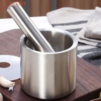 Cối Chày Inox 304 (CỐI LU KHẠP INOX) -  Kháng Khuẩn, Khử Mùi, Dễ Vệ Sinh hàng cao cấp SSR1