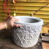 cối đá xanh nguyên khối đẹp từ trong gia ngoài bao đẹp cho mọi người ah