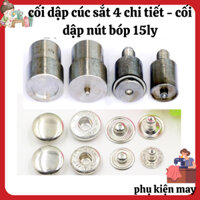 cối dập cúc sắt 4 chi tiết - cối dập nút bóp 15ly
