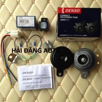 Còi Đĩa Denso 12V - Công nghệ Nhật bản, xuất sứ Indonexia (Tặng kèm rắc bát còi)