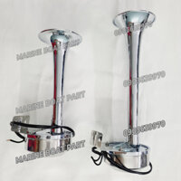 Còi Điện 12v Cho Tàu Cano, chất liệu Inox 304, Dài 21-27.5cm Còi đơn Cano inox 304-Lắp trên Cano,Du thuyền
