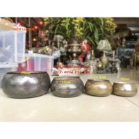 Cơi Đựng Trầu Cau Bằng Đồng Màu Đen Giả Cổ-Cơi Trầu Cau Bằng Đồng-Âu Trầu Cau Tặng Mẹ
