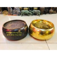Cơi Đựng Trầu Cau Bằng Đồng Vàng 100% - Cơi Trầu Cau Tặng Mẹ-Âu Trầu Cau Bằng Đồng