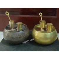 cơi đựng trầu, cối trầu,  ống vôi, ống nhổ, bằng đồng giá sỉ VHMART
