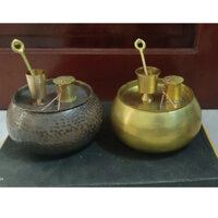 cơi đựng trầu, cối trầu,  ống vôi, ống nhổ, bằng đồng giá sỉ
