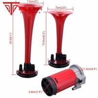 còi hơi, kèn hơi cho mọi loại xe. từ xe máy, xe đạp điện, xe oto, xe tải xe tự chế...2 loa đỏ.