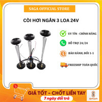 Còi hơi ô tô 3 loa. Kèn hơi ngân 3 loa 24v cực chất [CÓ CLIP]