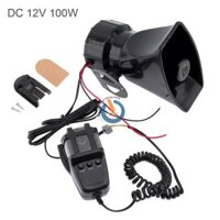 Còi Hú Báo Động, Có Micro, 12VDC 100W, 7 Kiểu Âm Thanh