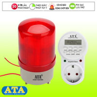 Còi hú đèn chớp hẹn giờ tự động báo thức báo động ATA AT BCR-06 (Hú còi chớp đèn cảnh báo)(Tùy chọn 8 hoặc 20 lần phát/ngày)