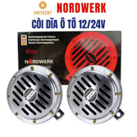 Còi Ô Tô/ /Kèn Đĩa/ Còi Xe Máy/ Còi Ô Tô Lắp Xe Máy NORDWERK 12/24v- Made In Germany- Âm Lượng-125dB