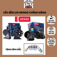 Còi sên 2 giắc chống nước DENSO chính hãng tặng giắc cho ô tô - Kèn sò 12V hai jack kháng nước gắn cho xe hơi