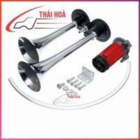 Còi sinh hơi, còi hơi mô tơ sinh hơi nhôm 12v 24v ô tô xe tải