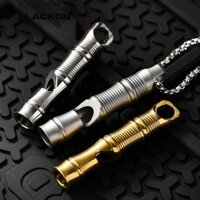 Còi titan chống nước BLACKON, Còi nhẹ lớn Mini nhiều kiểu, Phụ kiện khám phá khẩn cấp di động Công cụ EDC ngoài trời