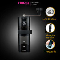 Cối xay cà phê cầm tay Hario coffee mill smart G PRO lưỡi thép, tay cầm có thể tháo rời MSGS-2-B (đen)