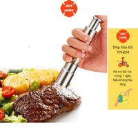 Cối Xay Gia Vị Muối Tiêu Hạt Công Tắc Nhấn Nhả Chất Liệu Inox 304 An Toàn Dụng Cụ Đồ Dùng Cắm Trại Dã Ngoại Picnic 4161