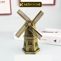 Cối xay gió Hà Lan kỳ quan thế giới decor trang trí phòng khách tủ rượu kệ tivi - KATIN