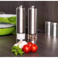 Cối Xay Tiêu Cầm Tay Inox Dùng Pin  Pepper Grinder