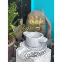 Cối Xoay bột Đá Xanh Nguyên Khối Làm Cảnh Thác Nước Phong Thủy