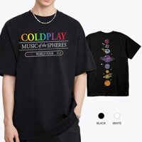 Coldplay Music Of The Spheres Tshirt 100% Cotton World Tour Graphic Band Shirt Manila straight hair