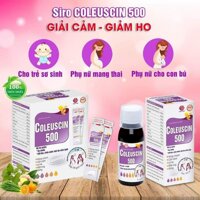 COLEUSCIN 500 – Hỗ trợ giảm ho, chảy nước mũi do cảm lạnh. Dùng được cho trẻ sơ sinh, phụ nữ mang thai và cho con bú