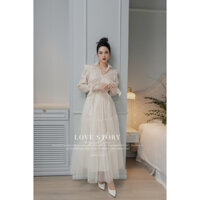 [COLIN CLOTHING] Chân váy nữ dài chất lưới tầng nhiều lớp dáng xòe