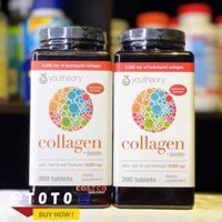 Collagen 390 viên, collagen Youtheory Advanced Type 1,2&3 dành cho nữ - nếu kéo thanh xuân