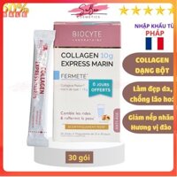 Collagen Biocyte Express Marin 30 gói, dạng bột hàm lượng cao giúp săn chắc sáng mịn da - SuBeo