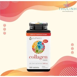 Viên uống đẹp da Youtheory Collagen Advanced Type 1,2 & 3 - 390 viên