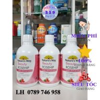 Collagen Nước Làm Đẹp Da Tóc Móng Nature's Way Beauty Rosehip Hair Skin & Nails + Collagen Liquid 500ml