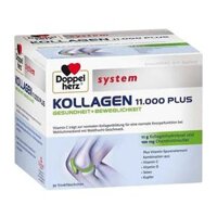Collagen Thủy Phân Doppelherz Kollagen 11.000 Plus Hộp 30 gói x 25ml