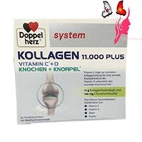 Collagen Thủy Phân Doppelherz Kollagen 11000 Plus Hộp 30 Ống Của Đức