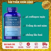 Collagen thủy phân giúp trắng da căng mịn, mờ nám Hydrolyzed Collagen Puritan's Pride 180 viên