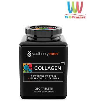 Viên uống đẹp da Youtheory Collagen Advanced Type 1,2 & 3 290 viên