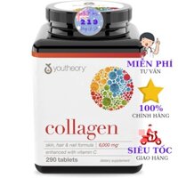 Collagen Youtheory - 290 Viên uống Collagen cho da, móng, tóc – Chống lão hóa giảm chảy xệ da