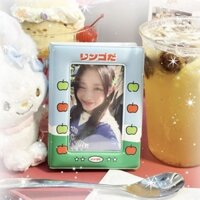 Collect book, sổ đựng ảnh PVC 3 inch chủ đề thỏ và táo đáng yêu đựng card bo góc idol thần tượng, anime